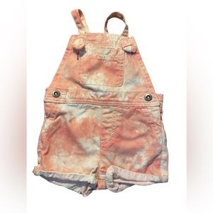 Levi’s Infant Girls Short Tie Dyed Coveralls Overalls